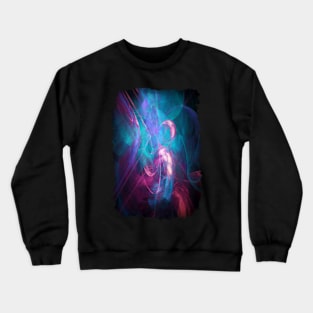 Alien Code 2 Teal Magenta Crewneck Sweatshirt